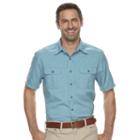 Men's Croft & Barrow&reg; Classic-fit Quick-dry Outdoor Button-down Shirt, Size: Small, Blue (navy)