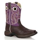 Lil Durango Girls' 8-in. Saddle Western Boots, Girl's, Size: 10.5t, Purple