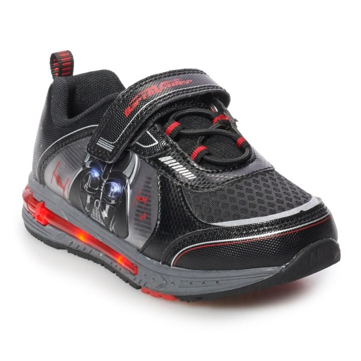 Star Wars Darth Vader Preschool Boys' Light Up Shoes, Size: 12, Grey