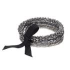 Simply Vera Vera Wang Ribbon Tie Multi Strand Stretch Bracelet, Women's, Grey