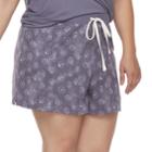 Plus Size Sonoma Goods For Life&trade; Shorts, Women's, Size: 1xl, Drk Purple