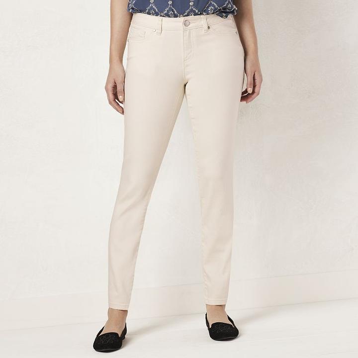 Women's Lc Lauren Conrad Skinny Jeans, Size: 8, White Oth