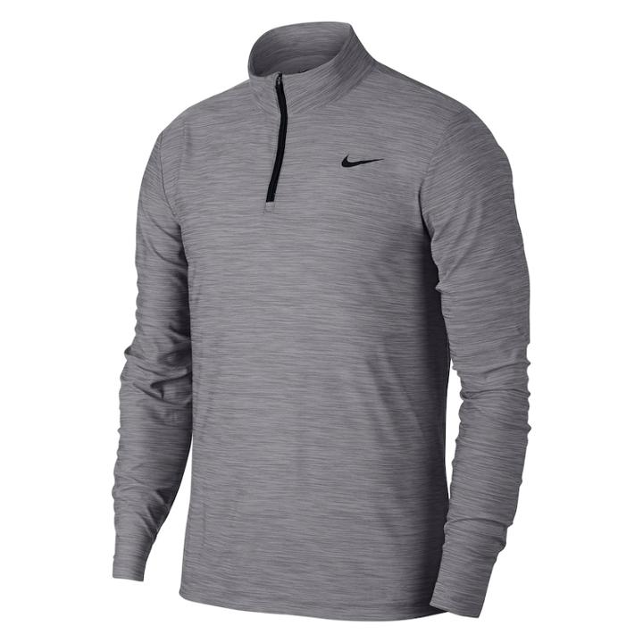 Men's Nike Breathe Quarter-zip Top, Size: Xl, Dark Grey