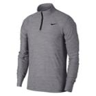 Men's Nike Breathe Quarter-zip Top, Size: Xl, Dark Grey