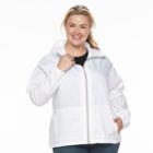 Plus Size Columbia Rain To Fame Hooded Rain Jacket, Women's, Size: 2xl, Natural