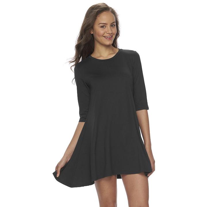 Juniors' About A Girl Graphic Swing Dress, Size: Xl, Oxford