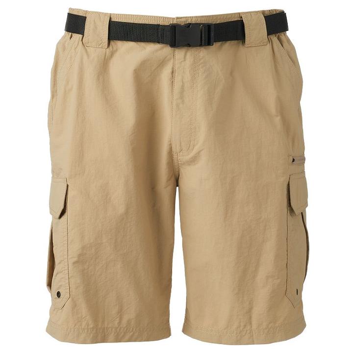 Men's Coleman Taslon Classic-fit Belted Hiking Cargo Shorts, Size: Medium, Beig/green (beig/khaki)