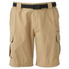 Men's Coleman Taslon Classic-fit Belted Hiking Cargo Shorts, Size: Medium, Beig/green (beig/khaki)