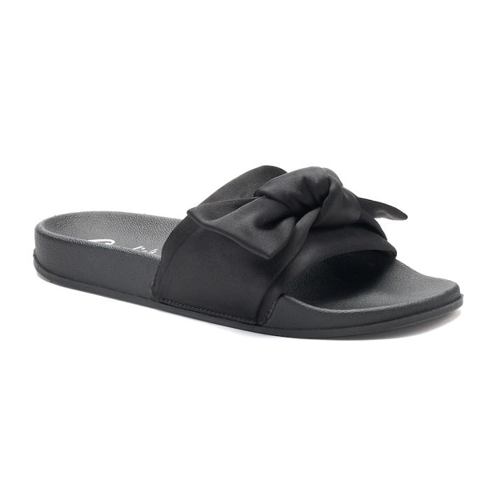 Candie's&reg; Stunning Women's Slide Sandals, Size: Medium (10), Black