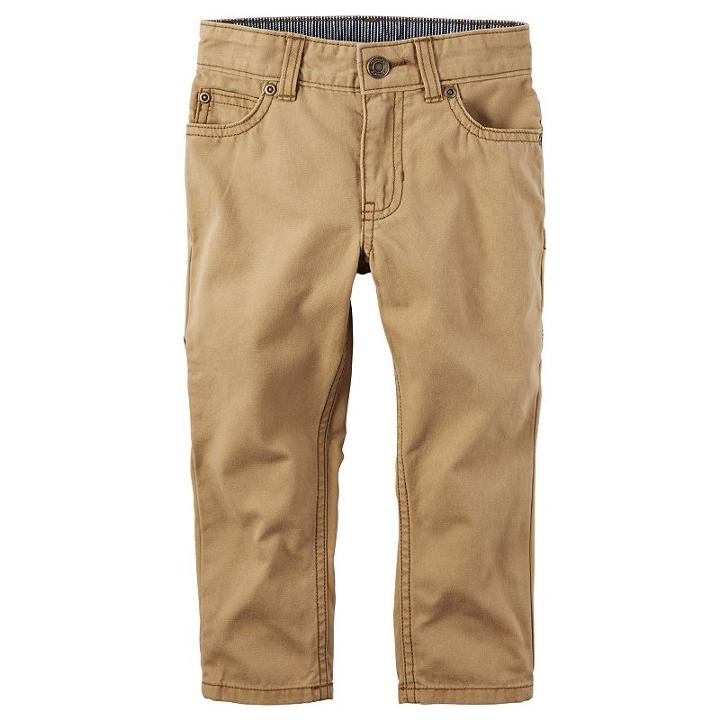 Boys 4-8 Carter's Khaki Carpenter Pants, Boy's, Size: 4, Med Beige