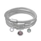Jennifer Lopez Geometric Mesh Chain Bangle Bracelet Set, Women's, Purple