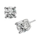 Diamonore Sterling Silver 2-ct. T.w. Simulated Diamond Stud Earrings, Women's, White