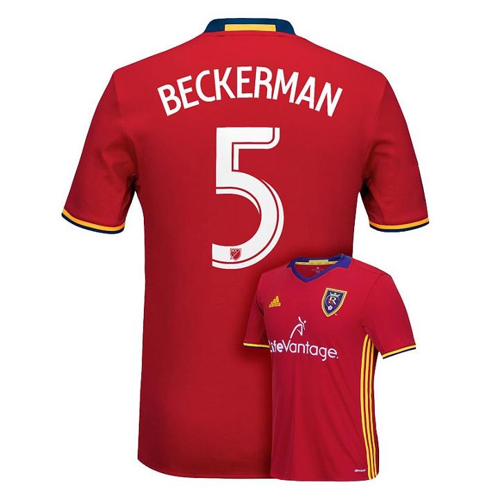 Men's Adidas Real Salt Lake Kyle Beckerman Jersey, Size: Large, Red