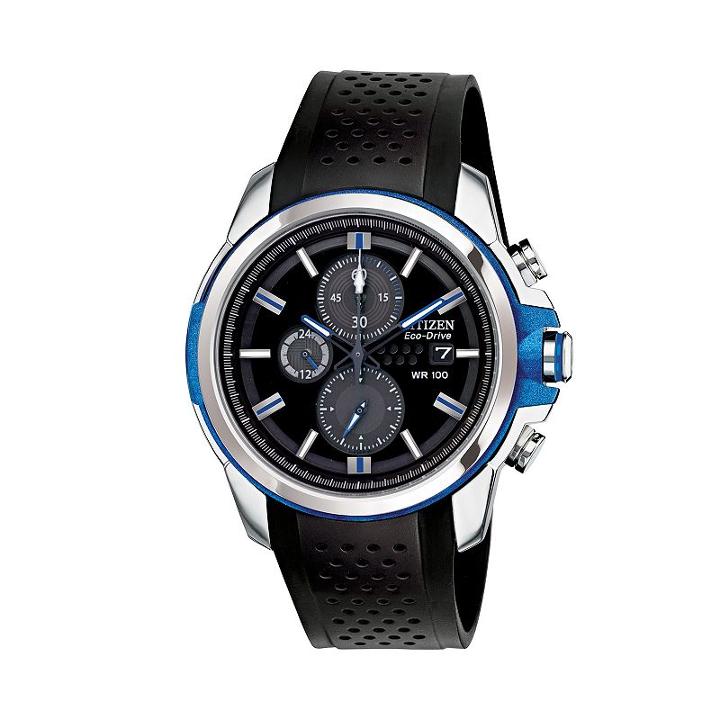 Drive From Citizen Eco-drive Men's Chronograph Watch - Ca0421-04e, Size: Large, Black