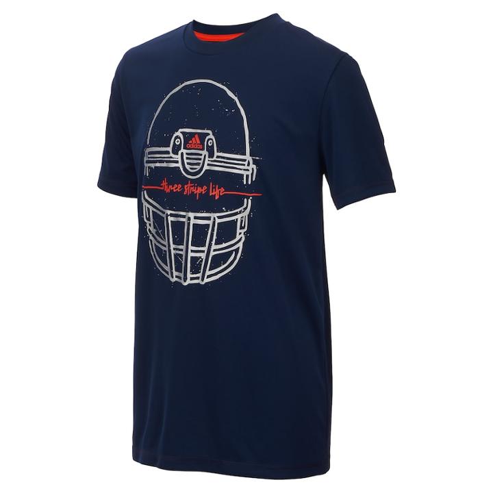 Boys 8-20 Adidas Helmet Tee, Size: Medium, Blue (navy)