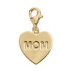Tfs Jewelry 14k Gold Over Silver Mom Heart Charm, Women's, Yellow