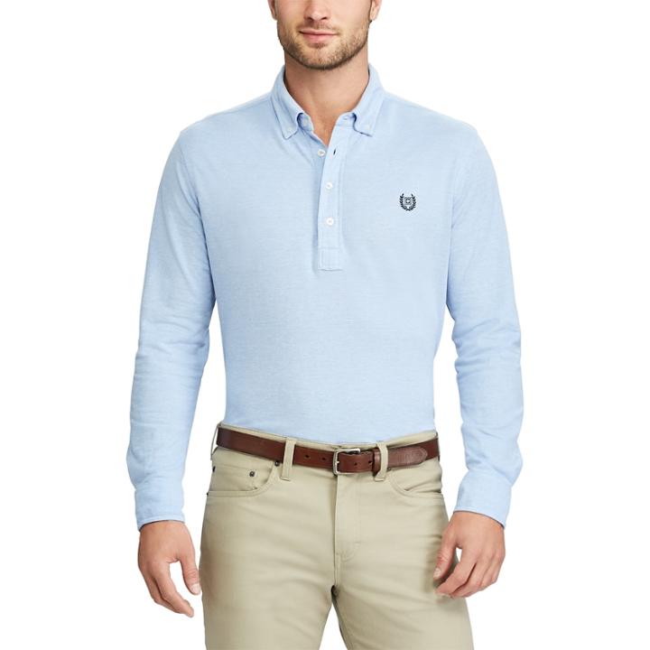 Big & Tall Chaps Regular-fit Oxford Polo, Men's, Size: 3xl Tall, Blue