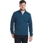 Men's Van Heusen Flex Classic-fit Stretch Fleece Quarter-zip Pullover, Size: Medium, Turquoise/blue (turq/aqua)