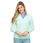 Women's Izod 1/4-zip French Terry Top, Size: Large, Blue