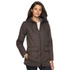 Women's Woolrich Keepsake Hooded Quilted Jacket, Size: Small, Dark Grey