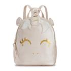 T-shirt & Jeans Foiled Unicorn Backpack, Women's, White