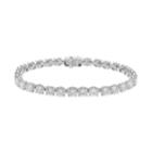 Forever Brilliant 14k White Gold 16 Carat T.w. Lab-created Moissanite Tennis Bracelet, Women's