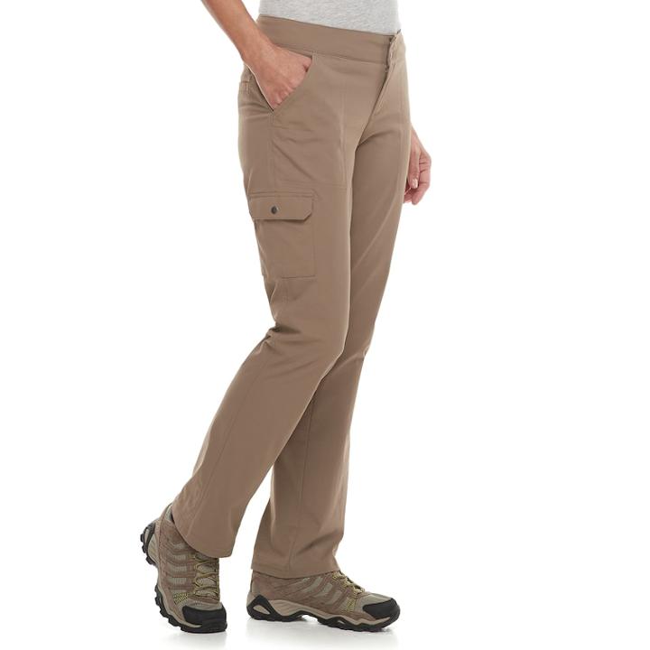 Women's Columbia Zephyr Heights Woven Hiking Pants, Size: 12, Med Brown