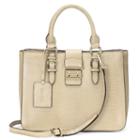Donna Bella Elly Faux-crocodile Convertible Leather Satchel, Women's, Lt Brown