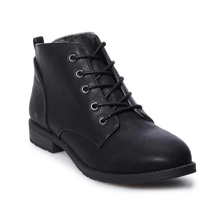 So&reg; Butternut Women's Ankle Boots, Size: Medium (6.5), Black