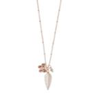 Lc Lauren Conrad Leaf & Butterfly Pendant Necklace, Women's, Pink