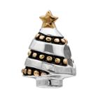 Individuality Beads Two Tone Sterling Silver Christmas Tree Bead, Women's, Multicolor