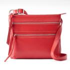 Ili Triple Entry Leather Crossbody Bag, Women's, Red