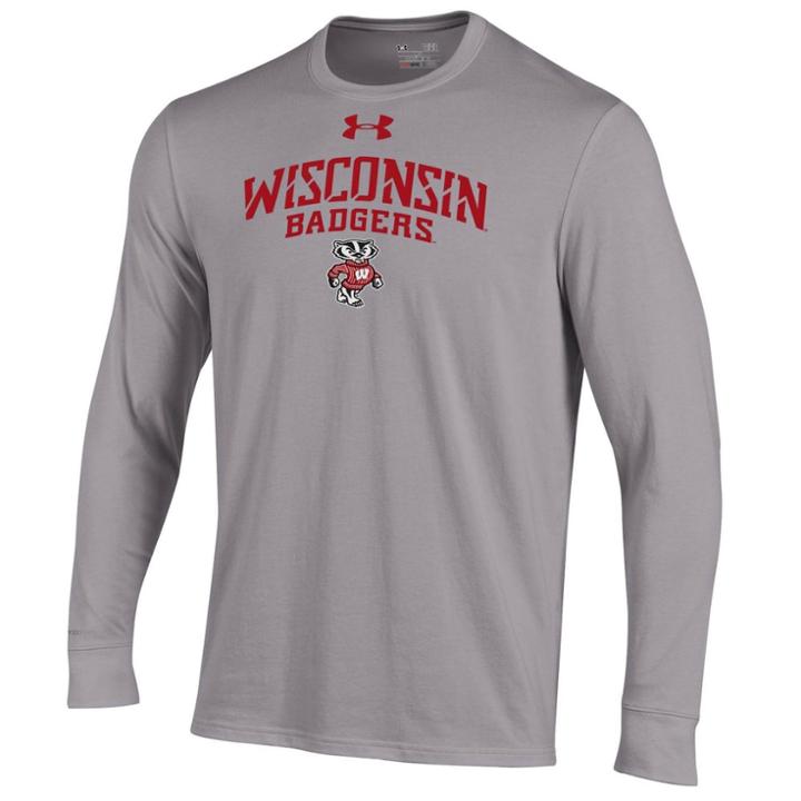 Men's Under Armour Wisconsin Badgers Long-sleeve Tee, Size: Xxl, Other Clrs