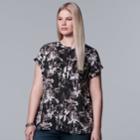 Plus Size Simply Vera Vera Wang Essential Popover Top, Women's, Size: 3xl, Oxford