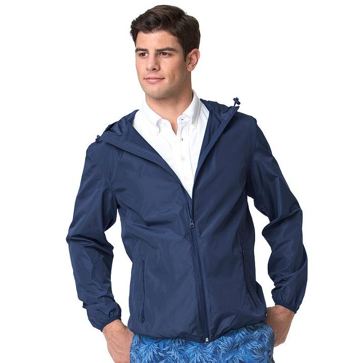 Men's Chaps Classic-fit Packable Jacket, Size: Large, Blue