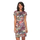 Women's Suite 7 Abstract Striped Shift Dress, Size: 8, Ovrfl Oth