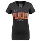 Women's Old Time Hockey Philadelphia Flyers Annie Tee, Size: Xxl, Black
