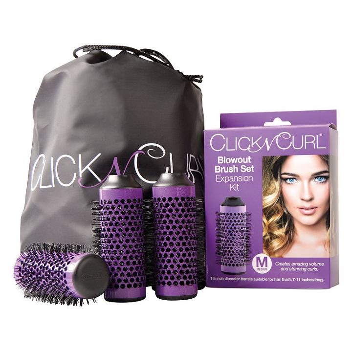 Click N Curl Blowout Brush Set Expansion Kit - Medium, Purple