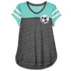 Girls 7-16 & Plus Size So&reg; Burnout Blocked Tee, Girl's, Size: 14, Light Grey
