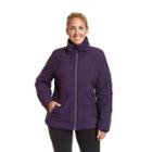Plus Size Champion Hooded Puffer Ski Jacket, Women's, Size: 2xl, Purple