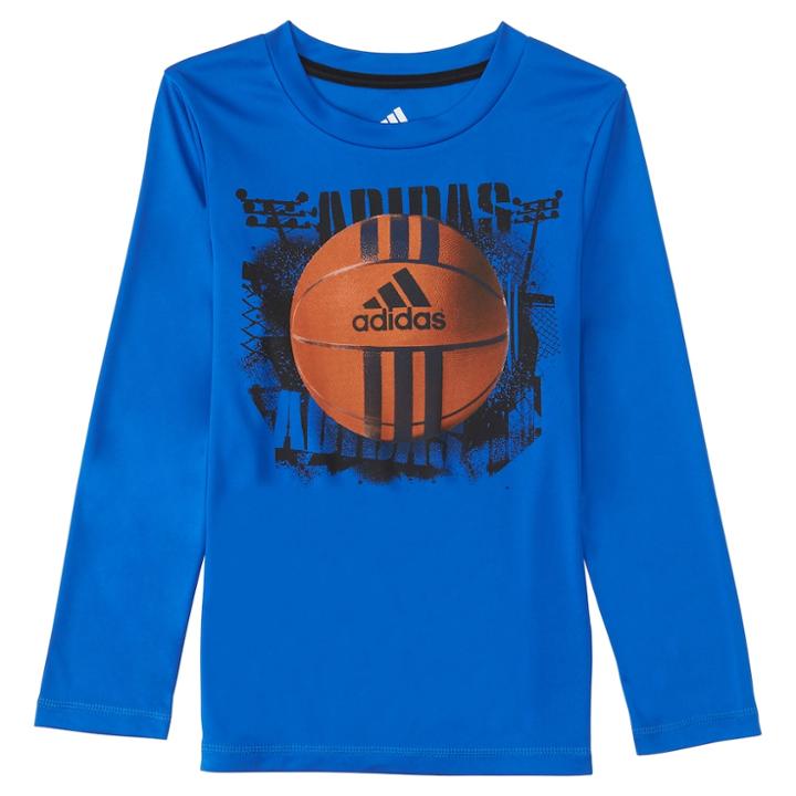 Boys 4-7x Adidas Climalite Football Tee, Size: 7, Brt Blue