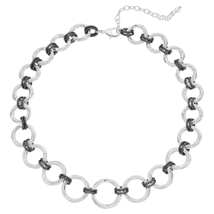 Napier Two Tone Circle Link Collar Necklace, Women's, Multicolor