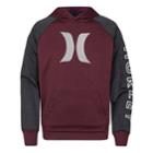 Boys 8-20 Hurley Solar Icon Pull-over Hoodie, Size: Xl, Dark Red