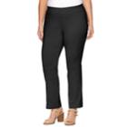 Plus Size Dana Buchman Slimming Pull-on Pants, Women's, Size: 1xl, Black