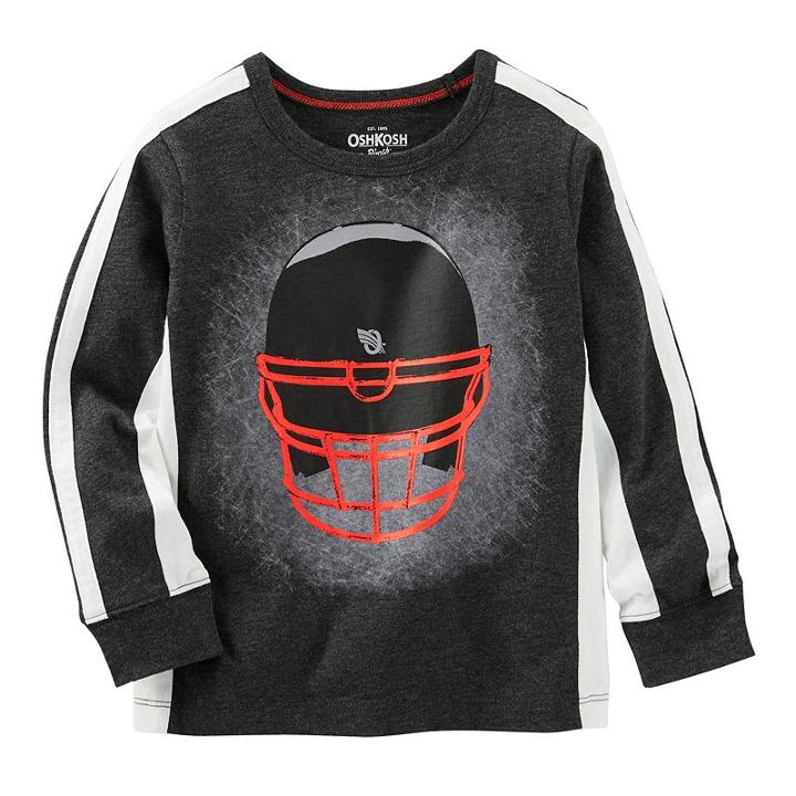Boys 4-8 Oshkosh B'gosh&reg; Side Panel Active Graphic Tee, Boy's, Size: 4, Light Grey