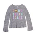 Girls 7-16 & Plus Size Harper & Elliott Peplum Graphic Tee, Size: Xs, Grey (charcoal)
