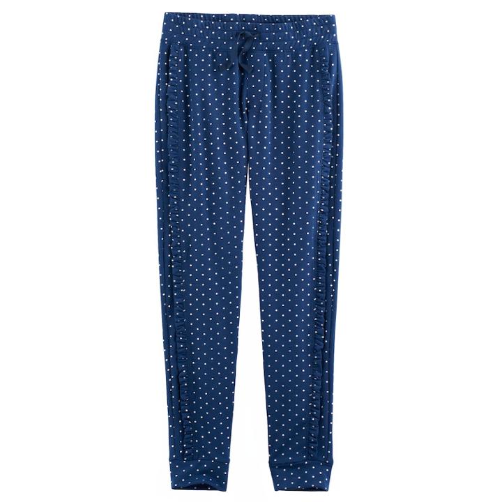 Girls 7-16 & Plus Size So&reg; Ruffled Jogger Pants, Size: 14, Dark Blue
