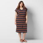 Plus Size Sonoma Goods For Life&trade; Belted T-shirt Dress, Women's, Size: 3xl, Dark Blue