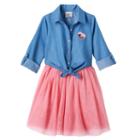 Knitworks, Girls 4-6x Mock-layer Tank Dress, Girl's, Size: 4, Pink