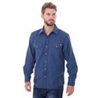 Men's Dickies Solid Flannel Shirt, Size: Large, Blue Other